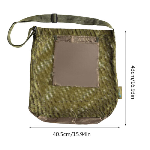 Foraging Pouch Mesh Dump Bag for Camping Hiking 2