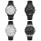 Herr Digital Quartz Klocka Champagnefärgad Bälte Minimalistisk 1 st 3