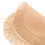 Round Burlap Cutlery Mat with Tassel 4 Pcs 5