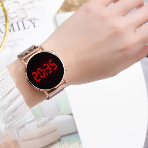 Relógio eletrônico TOFOTL para mulheres, estilo moderno, com display digital LED. 1