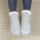 Fleece-Lined Slipper Socks Gray with Grippers 4