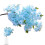 Artificial Cherry Blossom Flower 39.4 inch Sky Blue 1