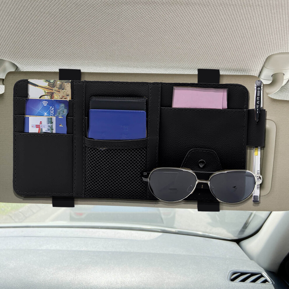 Car Sun Visor Organizer With Multiple Pockets 1 Pack 975221034113