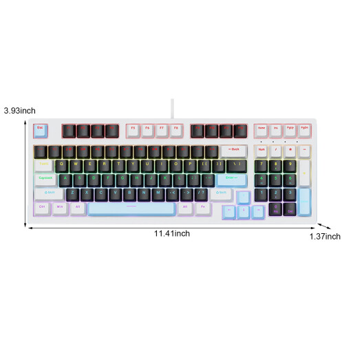 Zeceouar Mechanical Gaming Keyboard Hot Swap Wired 2