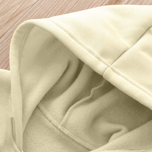 Sweat à capuche zippé uni pour enfant, manches longues