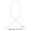 Weis elastic barbed cords white 50 pcs 2