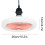 Ventilateur de plafond Quinlirra E27 avec éclairage, cardan blanc, bas 3