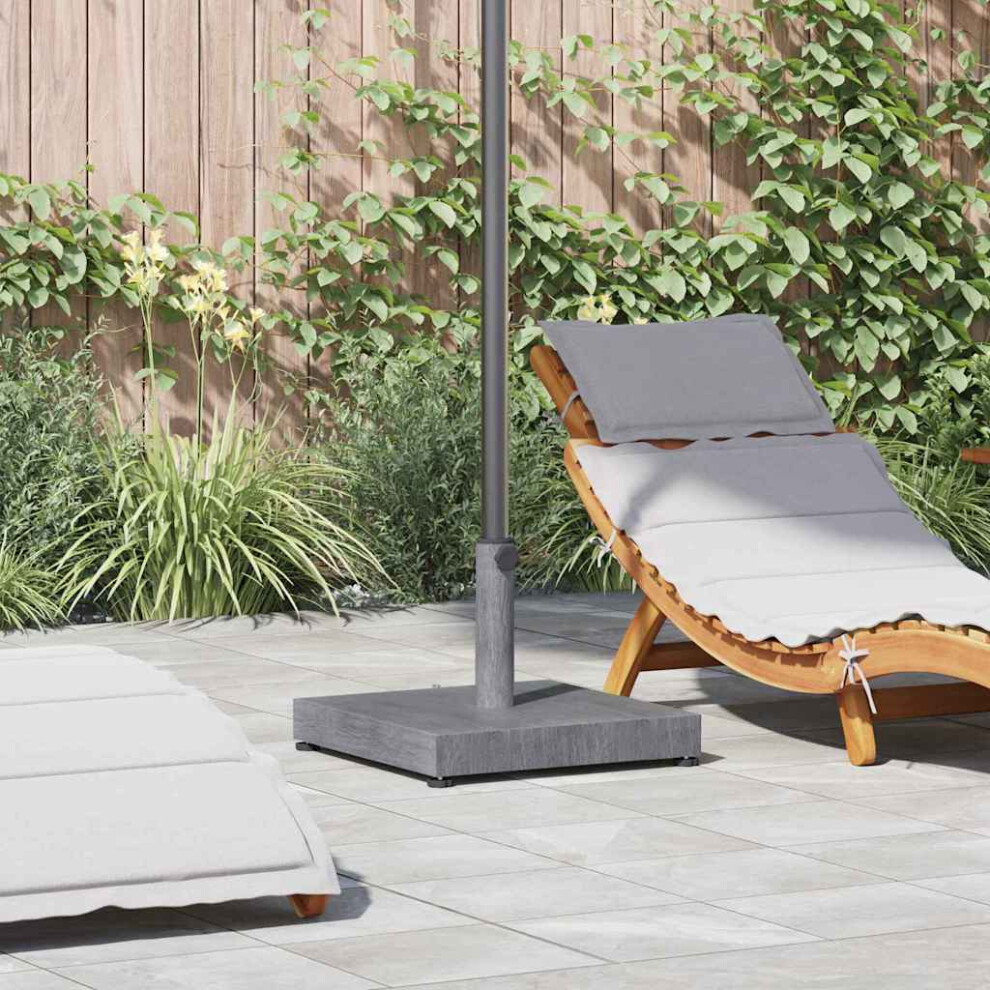 Vidaxl Parasol Base Dark Grey Wood Look 45 X 45 X 31.5 Cm