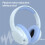Txmfgh Wireless Foldable Headphones Bluetooth 5.3 with 3