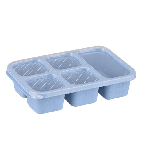 Bento Lunch Box Set 5-Compartment Stackable Microwave & 1