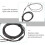 Abbageba black earphone repair cable 1.5m TPE 30-core copper 5
