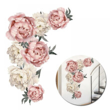 Peony Flower Wall Sticker Inkjet Style 1 Piece