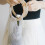 Sac à vin élastique avec strass et poignée 4