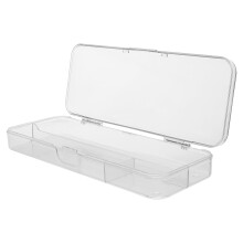 Transparent plastic pencil case portable desk organizer