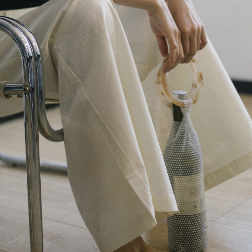 Sac à vin élastique avec strass et poignée 2