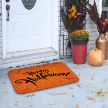 Tapete de Halloween com estampa de aranha, 49,8 x 79,8 cm (19,6 x 31,4 polegadas)