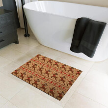 RnemiTe-amo juledørmatte 60*90 cm, kompatibel med utendørs inngang, absorberende gulvmatte for veranda, bad, soverom, nattbord
