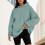 Damen-Hoodie, weicher, dehnbarer Pullover, Mintgrün, XL 2
