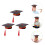 Eease DIY graduation cap kit for kids, 3 sets 4