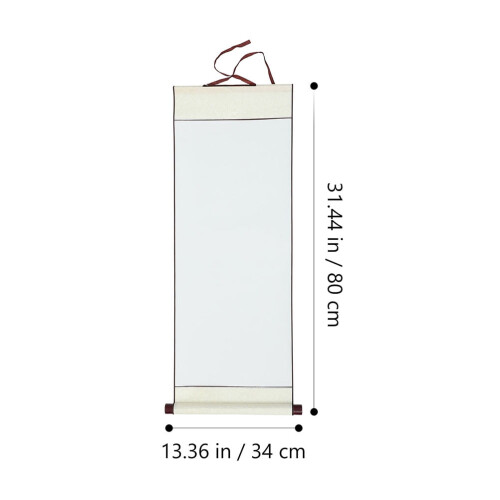Blank Hanging Scroll Xuan Paper Calligraphy Art 2pcs 2