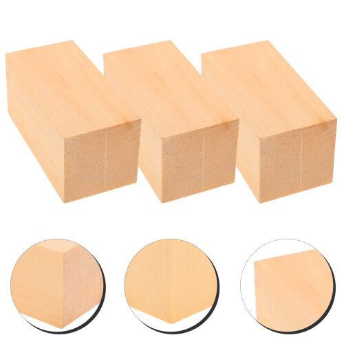 FOMIYES Wooden Stamp Carving Kit 3-Piece 2