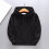 Kinder-Kapuzenpullover, einfarbig, langärmelig, schwarz, Größe 5-6T 3