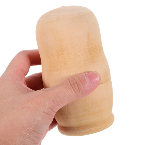Unpainted Wooden Nesting Dolls DIY Set 10 pcs 2