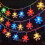 Christmas snowflake string lights 40 LED waterproof 8