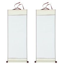 Blank Hanging Scroll Xuan Paper Calligraphy Art 2pcs