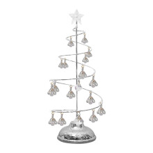 Juletrebordslampe LED-krystall nattlys 10 tommer