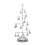 Juletrebordslampe LED-krystall nattlys 10 tommer 1