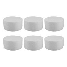 Christmas Foam Cylinder Decor for DIY Crafts 6PCS