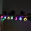 Halloween LED string lights black maple leaf design 10 ft 1