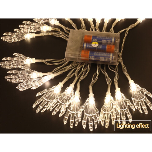 Halloween string lights LED lanterns 10m ghost skull design