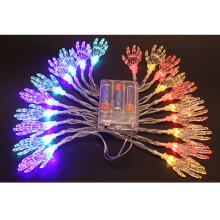 Halloween string lights orange LED lanterns 10 ft