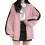 Dameshoodie met rits, oversized effen sweatshirt1 1