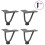VidaXL vidaXL Hairpin Legs for Coffee Table 4 pcs Anthracite 10 cm Solid Steel 1