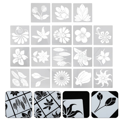 Sunflower Decor Kids Stencil Kit 18 pcs 2