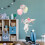 Rabbit Balloon Wall Stickers Colorful Nursery Decor 12pcs 5