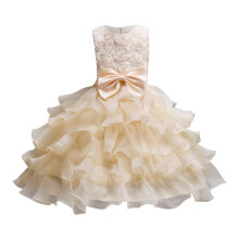 Elegantes ärmelloses Prinzessinnenkleid aus Mesh für Mädchen, Größe 6