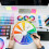 Watercolor Mixing Guide Wheel Art Tool 4