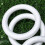 White foam ring for DIY crafts and decor 30 cm 6