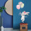 Rabbit Balloon Wall Stickers Colorful Nursery Decor 12pcs 6