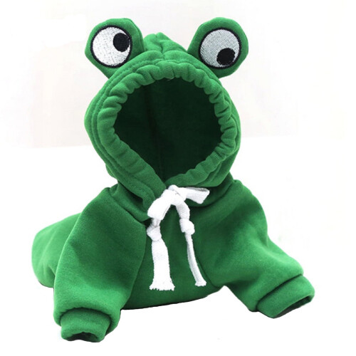 Jacenvly dog fleece clothes green medium 2
