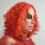 Latex maske til grim pige med stor mund 3