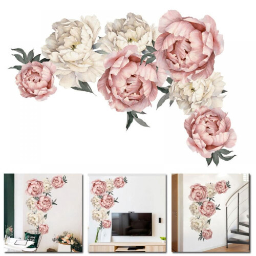 Peony Flower Wall Sticker Inkjet Style 1 Piece 2