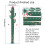Cactus Kids Height Chart Wall Decal 2 pcs 2