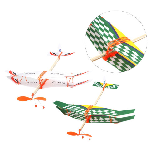 Balsa Wood Glider Plane Kit 2 pcs 1