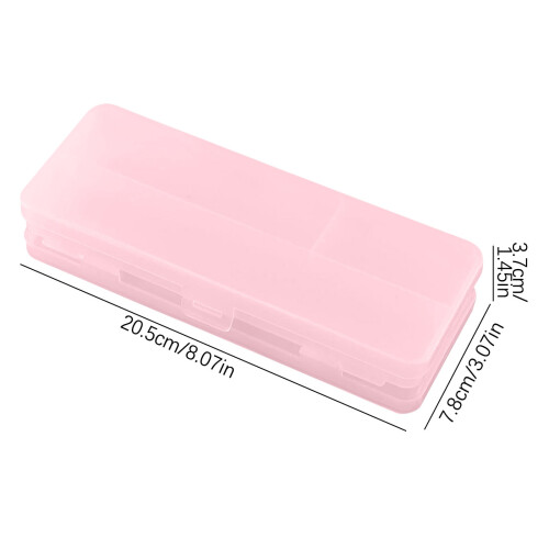 VALSEEL translucent matte pencil case double-sided 1 piece 1