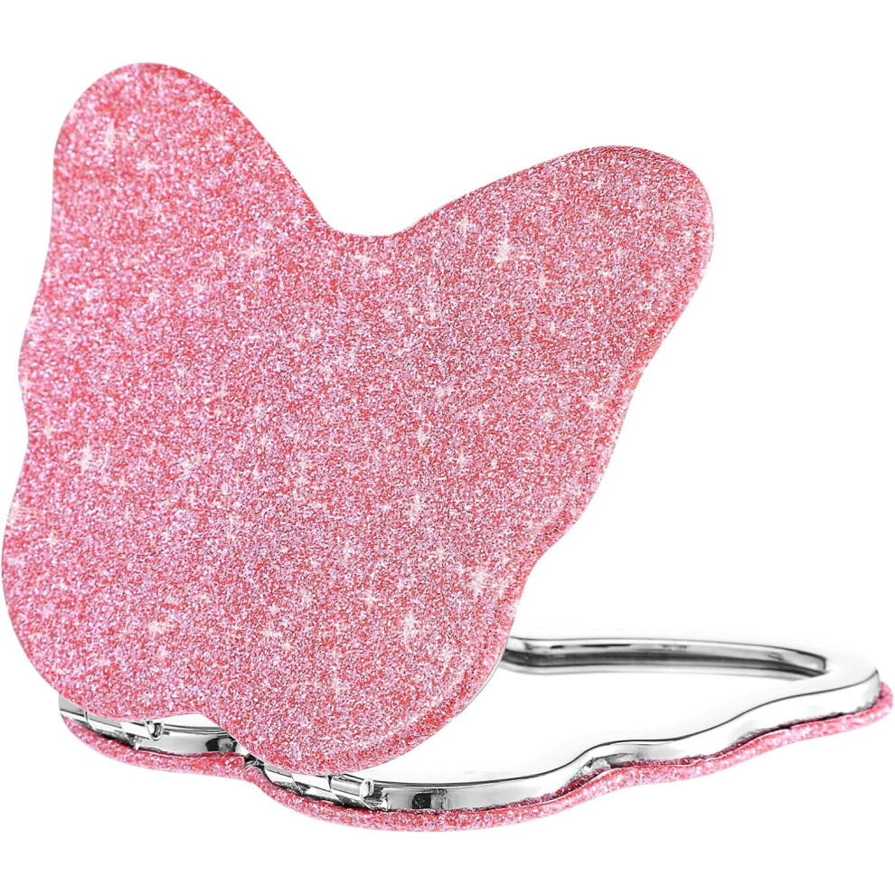 Butterfly Heart Folding Mirror Portable Double-Sided